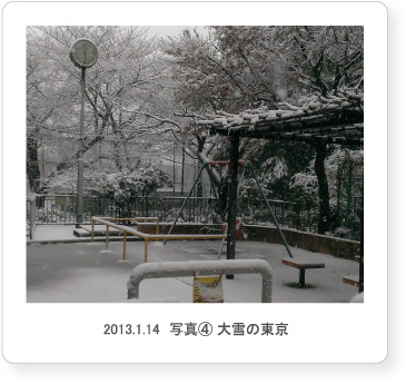 2013.1.14　写真④ 大雪の東京